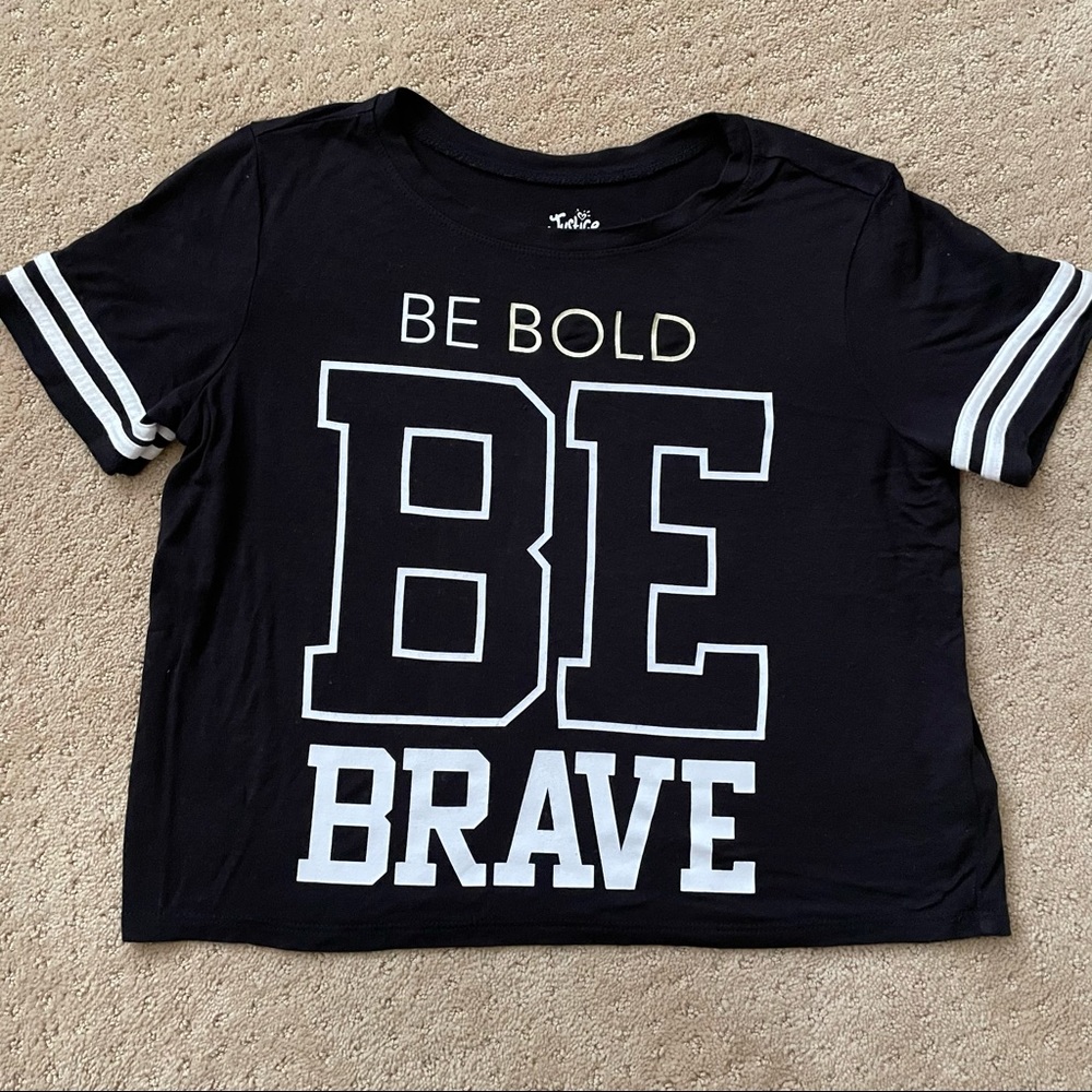 Justice Girls statement Cropped T-shirt